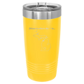 Michigan Heart 20 oz Tumbler — Yellow