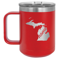 Michigan Home Mug — Red