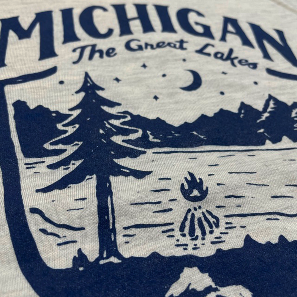 Michigan Shield Hooded Long-Sleeve Shirt