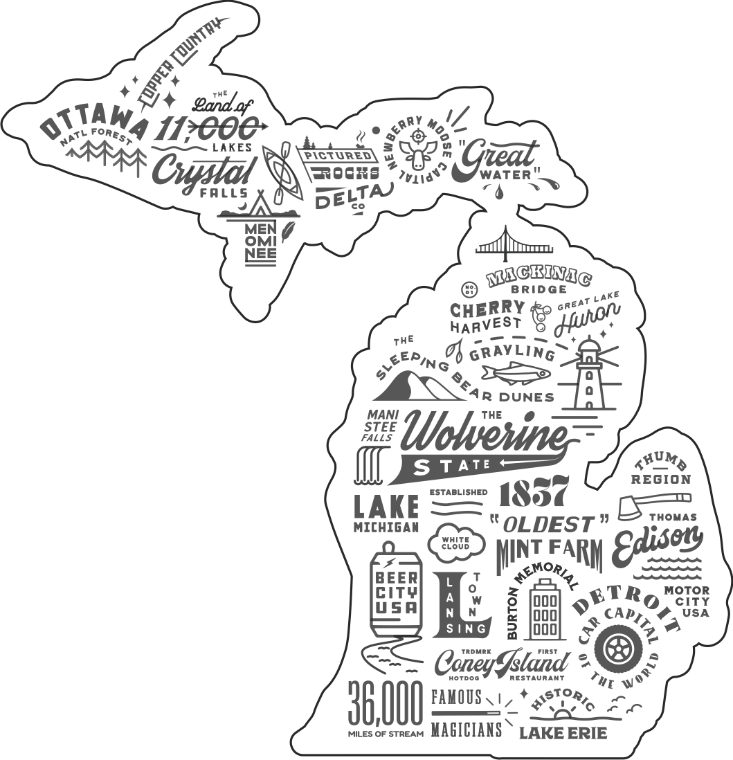 Michigan Places T-Shirt